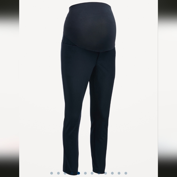 Maternity Full Panel Pixie Ankle Pants (Burgundy) - Picture 4 of 4